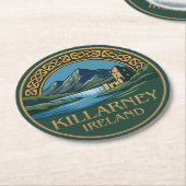 Killarney Ierland Ronde Kartonnen Onderzetter (Gebogen)