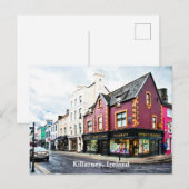 Killarney, Ierland straatbeeld Ansichtkaart Briefkaart (Voorkant / Achterkant)