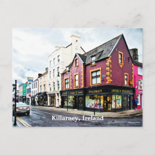 Killarney, Ierland straatbeeld Ansichtkaart Briefkaart