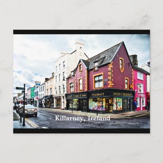 Killarney, Ierland straatbeeld Ansichtkaart Briefkaart (Voorkant)
