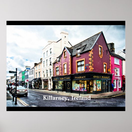 Killarney, Ierland straatbeeld Poster (Voorkant)