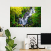 Killarney Ierland Watervalprint | Bos Kunst Poster (Thuiskantoor)