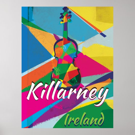 Killarney Ireland Vintage Travel poster (Voorkant)