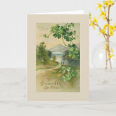 Killarney Lake St. Patrick's Day Kaart (Gele Bloem)