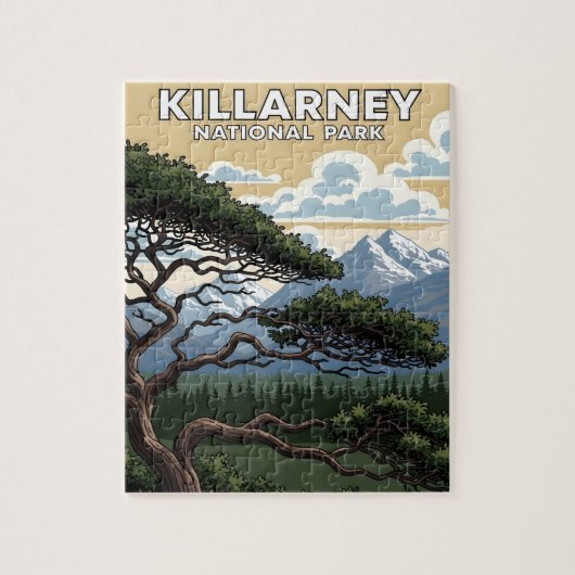 Killarney nationaal park vintage reis legpuzzel (Verticaal)