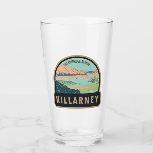 Killarney National Park Ireland Travel Art Vintage Glas (Voorkant)