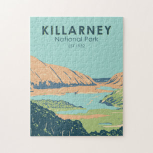 Killarney National Park Ireland Travel Art Vintage Legpuzzel