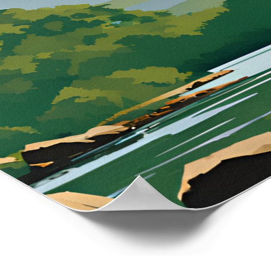 Killarney National Park Minimal Travel Poster (Hoek)