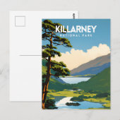 Killarney National Park - Traditionele reisposter Briefkaart (Voorkant / Achterkant)