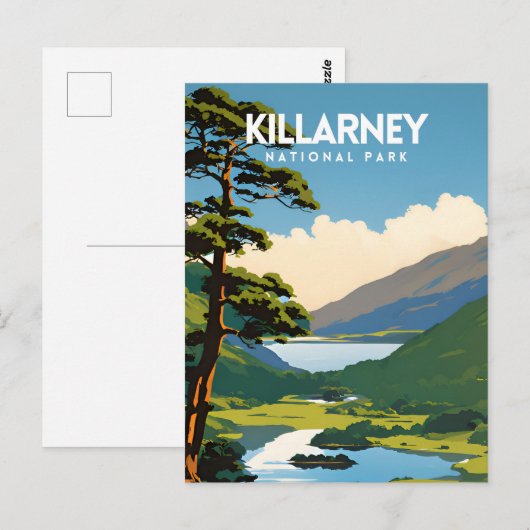 Killarney National Park - Traditionele reisposter Briefkaart (Voorkant / Achterkant)