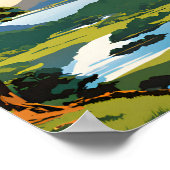 Killarney National Park - Traditionele reisposter Poster (Hoek)