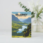 Killarney National Park Travel Poster Briefkaart (Staand voorkant)