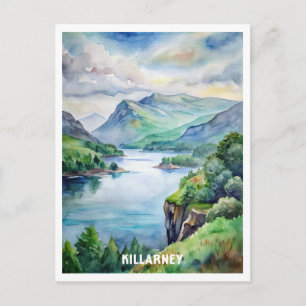 Killarney National Park Waterverf Schilderen Briefkaart