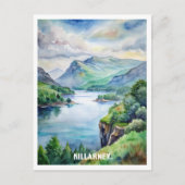 Killarney National Park Waterverf Schilderen Briefkaart (Voorkant)