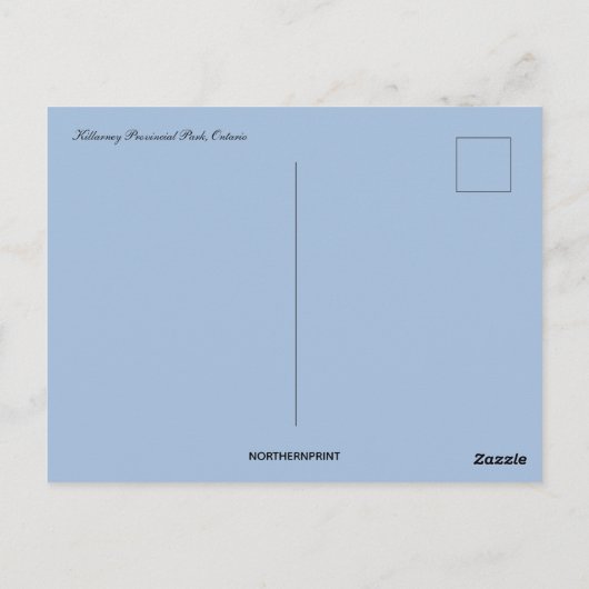 Killarney Provincial Park, Ontario, Verenigde Stat Briefkaart (Achterkant)