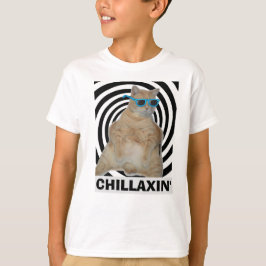 KILLAXIN-Vetmanxkat met zonnebrillen T-Shirt