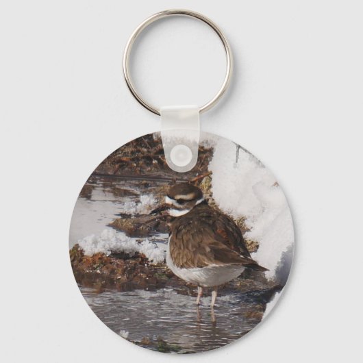 Killdeer-sleutelhanger Sleutelhanger (Achterkant)