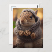 kille eekhoorn briefkaart (Voorkant / Achterkant)