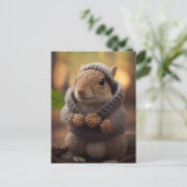 kille eekhoorn briefkaart (Staand voorkant)