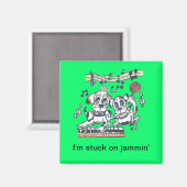 Kille hond de dansende Beagle Magneet (Voorkant / Achterkant)