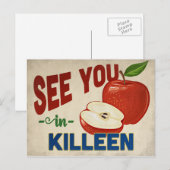 Killeen Texas Apple - Vintage Travel Briefkaart (Voorkant / Achterkant)