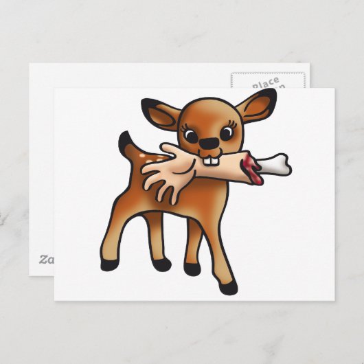 Killer Bambi Briefkaart (Voorkant / Achterkant)