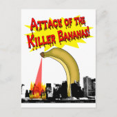 Killer Bananas. Briefkaart (Voorkant)