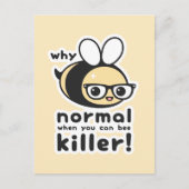 Killer Bee Briefkaart (Voorkant)