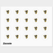 Killer Bee TShirt Ronde Sticker (Vel)