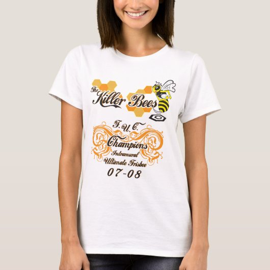 Killer bijen geel t-shirt (Voorkant)