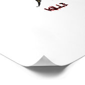 killer bijentekening poster (Hoek)