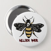 killer bijentekening ronde button 4,0 cm (Voorkant /achterkant)