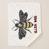 killer bijentekening sherpa deken (Voorkant)