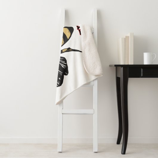  killer bijentekening sherpa deken (In situ)