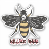  killer bijentekening sticker (Voorkant)