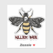  killer bijentekening sticker (Vel)