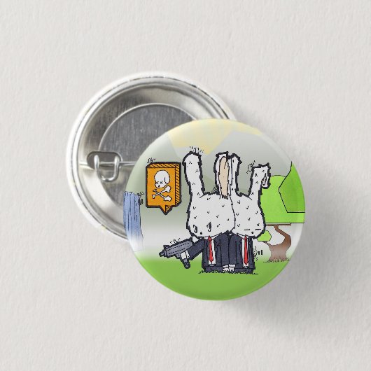 Killer Bunnies Ronde Button 3,2 Cm (Voorkant /achterkant)