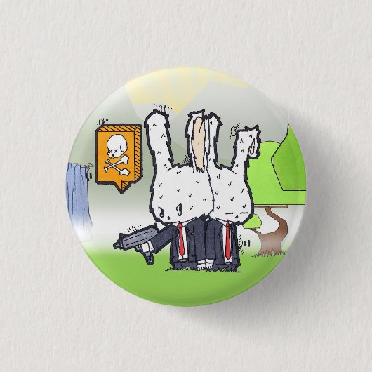 Killer Bunnies Ronde Button 3,2 Cm (Voorkant)