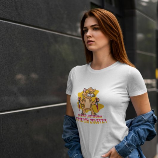 Killer Cat Animal Funny T-shirt