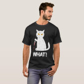 Killer Cat Bloody Knife Costume Funny Animal Hallo T-shirt (Voorkant volledig)