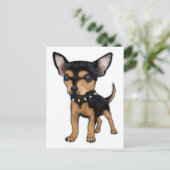 Killer Chihuahua Briefkaart (Staand voorkant)