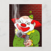 Killer Clown Briefkaart (Voorkant)