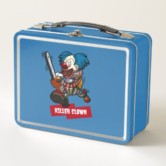Killer Clown Halloween Horror Chainsaw Cartoon