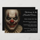 Killer Clown | Halloween kostuum party uitnodiging (Voorkant / Achterkant)