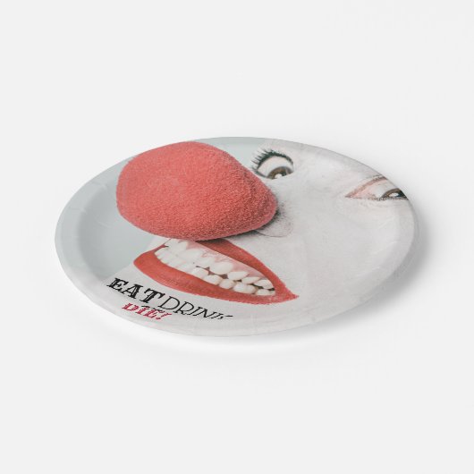 Killer Clown, Halloween Party Papieren Bordje (Gekanteld)