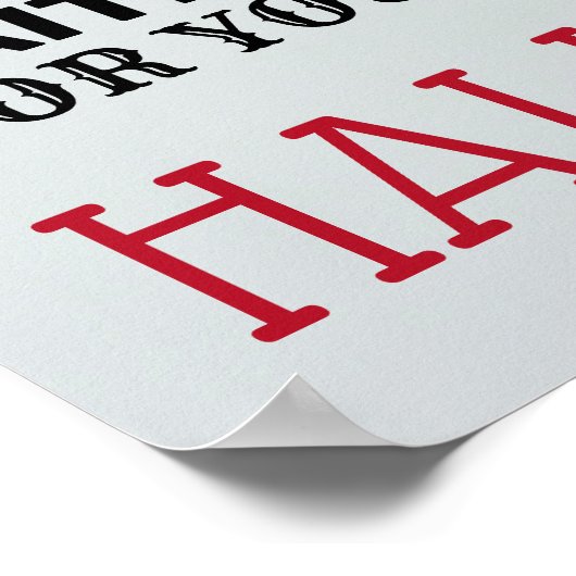 Killer Clown, Halloween Welkom Poster (Hoek)