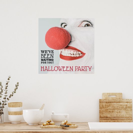 Killer Clown, Halloween Welkom Poster (Keuken)