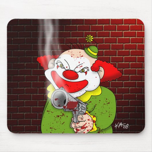 Killer Clown Mousepad Muismat (Voorkant)