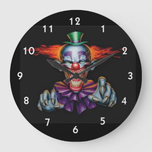 Killer Evil Clown Grote Klok