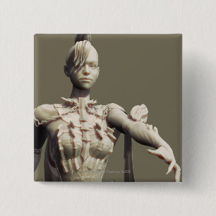 Killer Frost Alternate Vierkante Button 5,1 Cm